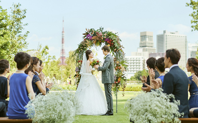 品川 東京 の結婚式場 公式 ロサンジェルス バルコニー テラスレストラン ムーンバー